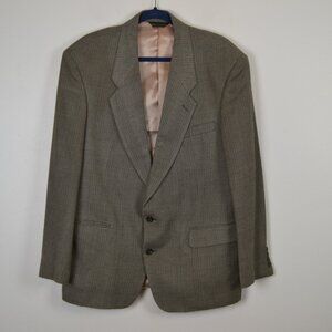 Vintage Vincenzo D'italia Mens Silk Wool Blazer Button 3 Pocket Lined Sport Coat